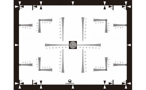 楔形TV Line分辨率Chart圖
